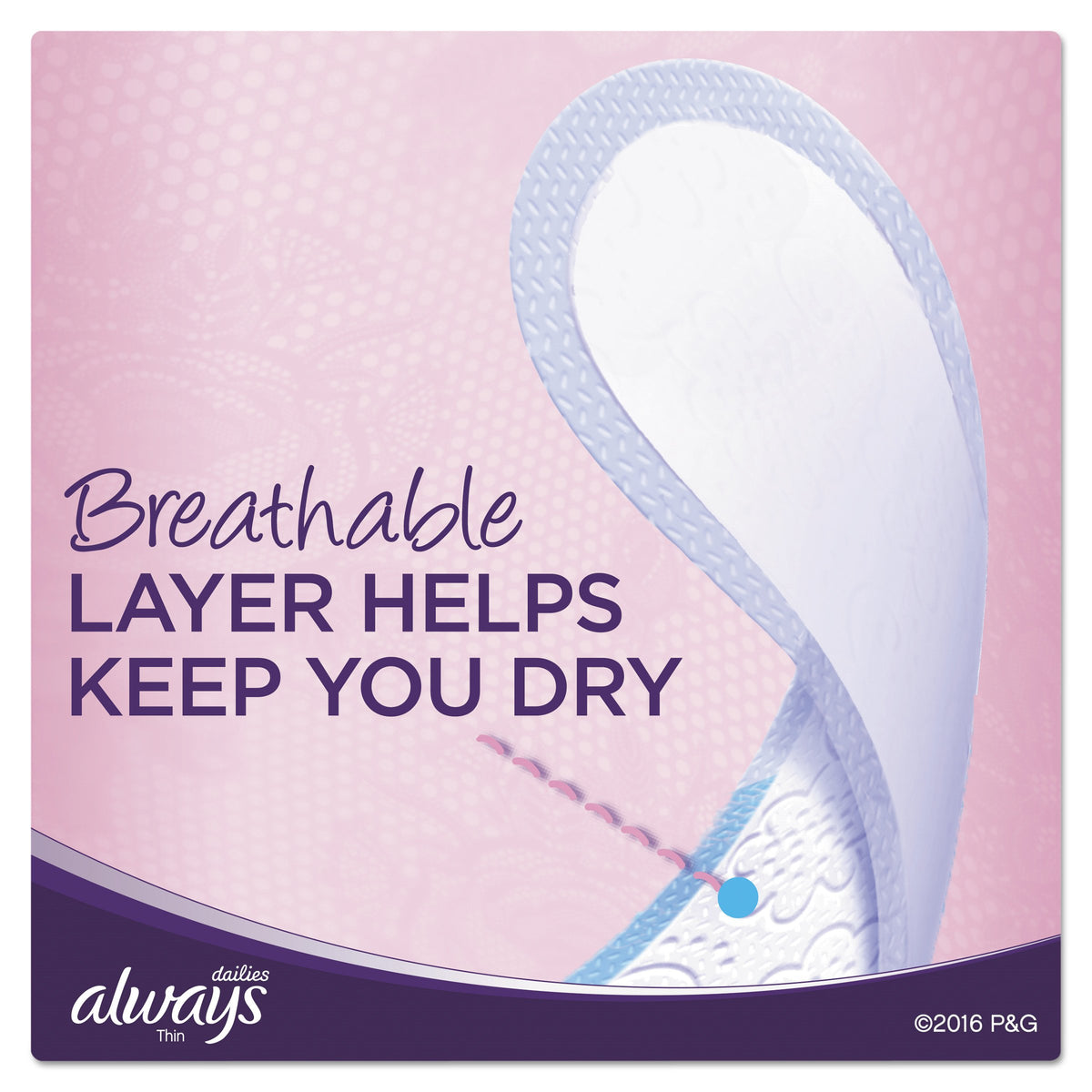 Thin Daily Panty Liners by Always – mini/panty liner, Bamboo, Model 10796