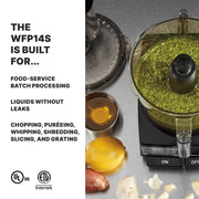 Food Processor with 3.5 Quart Capacity by Waring – 3.5 Quart Food Processor, Plastic, Black, Model WFP14S
