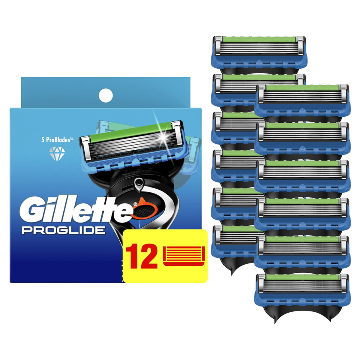 Gillette 12 Count (Pack of 1) / 1 Cartridges