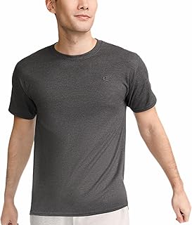 Champion Men's Classic Short Sleeve T-Shirt, Standard Fit, Midweight 100% Cotton, Available in Regular and Big & Tall