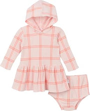 Gerber Baby Girls 2 Piece Long Sleeve Dress and Diaper Cover Set
