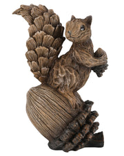 iStatue Resin Squirrel Figurine, 6.5 Inch Medium, Brown