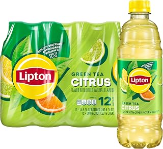 Lipton Green Tea Citrus, 16.9 Fl Oz Bottles (Pack of 12)