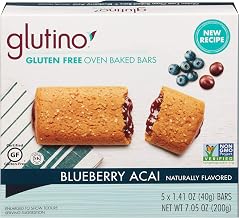 Glutino Blueberry Breakfast Bar, 7.1 Ounce -- 12 per case.
