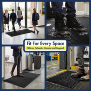 109 Industrial Door Mat by Notrax – 3' x 5' (Rectangular), Polypropylene, Charcoal, Model 109S0035CH