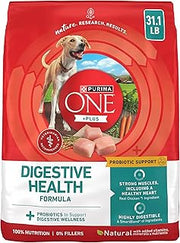 Purina ONE Plus Digestive Health Dry Dog Food, Chicken, 31.1 lb Bag