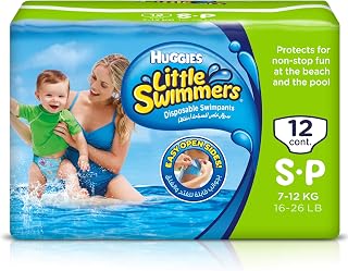 Little Swimmers Huggies Disposable Swimpants, Small, 12 Count