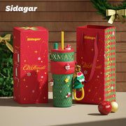 Sidagar Christmas Tumbler, 24 Ounces, Green