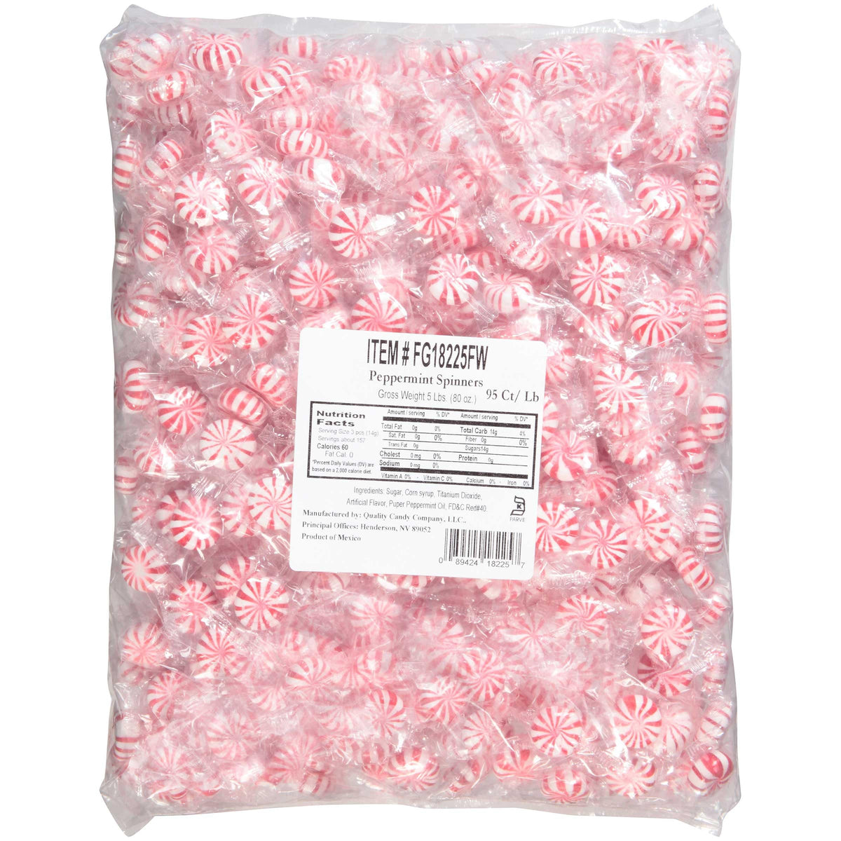 Fisher Peppermint Pinwheel Starlight - 5 lb. bag by John B.Sanfilippo and Son – 80 Ounce, Pack of 5