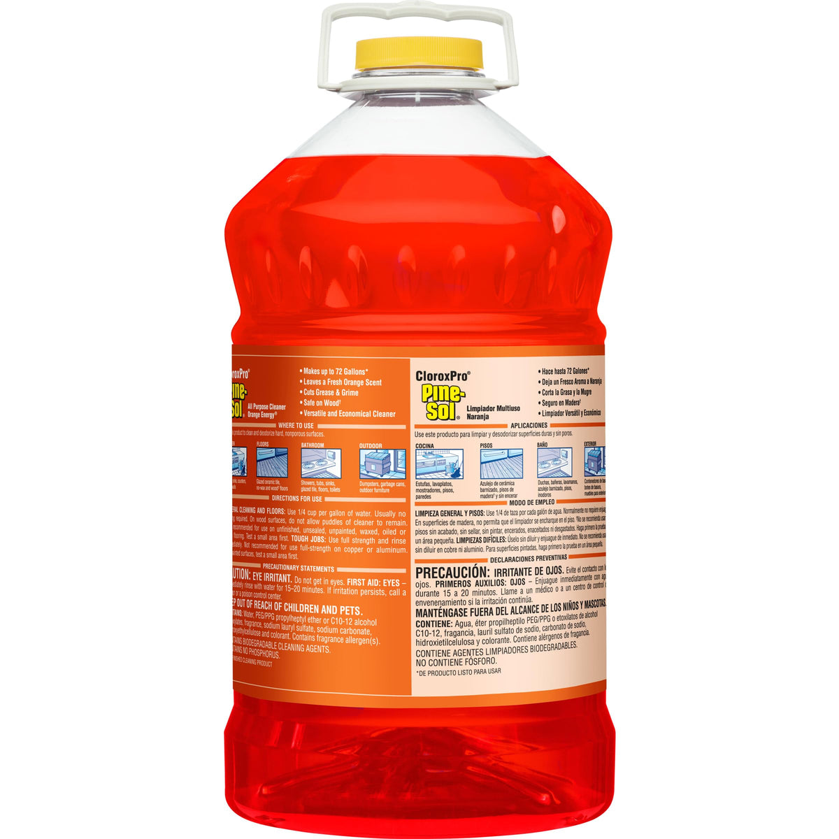 CloroxPro Pine Sol All Purpose Cleaner – 144 Ounce (Pack of 3), Orange, Pack of 3, Model 41772