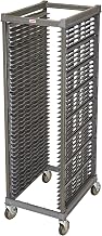 Cambro UPR1826F40580 Camshelving Ultimate Sheet Pan Rack - Full Size 40 Pan Capacity with Zinc Casters - Brushed Graphite Case of 1