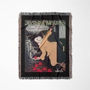 Vintage La Victoria Arduino Caffe Espresso Poster Woven Blanket