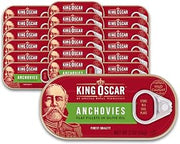 Anchovies Fillets in Olive Oil by King Oscar – 2 Ounce (Pack of 18), Pack of 18, Model 00034800600610