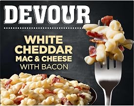 Devour White Cheddar Mac & Cheese with Bacon 12 ounce (Pack of 8)