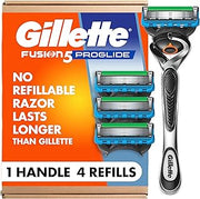 Gillette Fusion ProGlide Shaving Razor for Men, 1 Handle + 4 Blade Refills