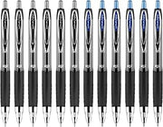 Uni-Ball Signo 207 Retractable Gel Pens, Medium Point, 0.7mm, Black & Blue Ink, 12 Pack (6 Black, 6 Blue), Fraud-Resistant uni Super Ink, Quick-Dry, Refillable