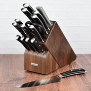 Wusthof 16 Piece Knife Set with Walnut Block by Wüsthof – 16 Piece, Stainless,Stainless Steel,Steel, 16 Piece (Walnut), Pack of 16, Model Classic Ikon