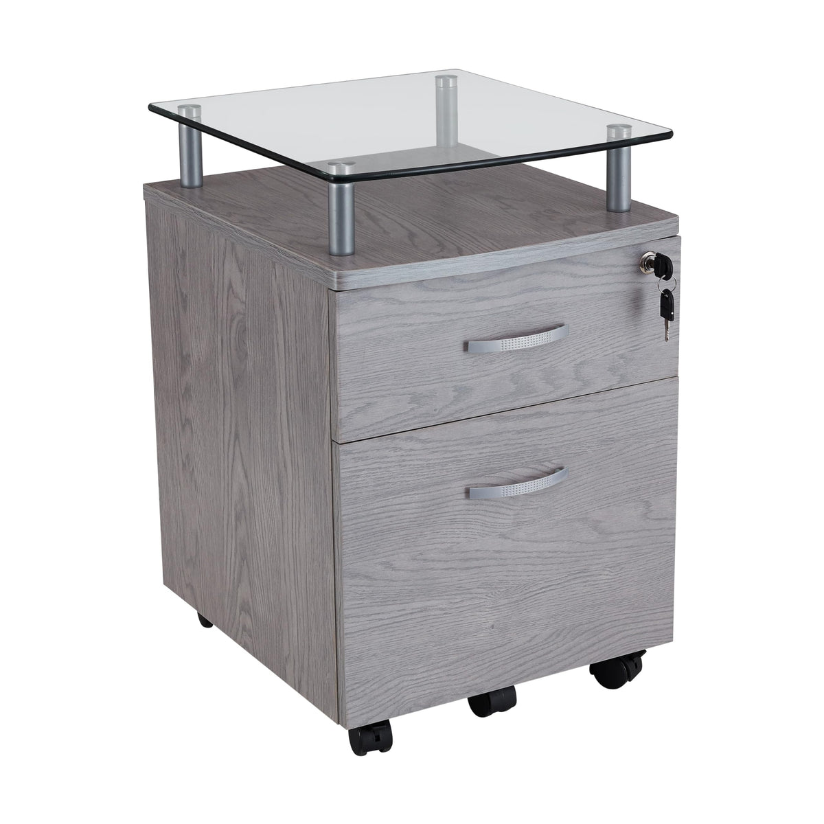 Techni Mobili Grey / Regular / Modern Vertical File Cabinets
