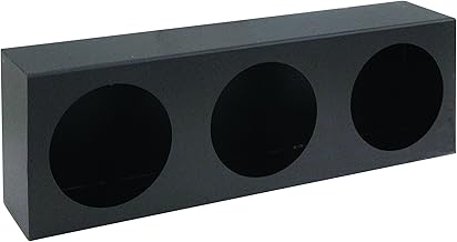 Buyers Products LB6183 Black Steel Triple Round Light Box 18 x 6 Inch