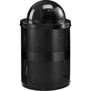 Global Industrial Black / 23.5 inches (Diameter) x 40 inches (Height) / Industrial Trash, Recycling & Compost