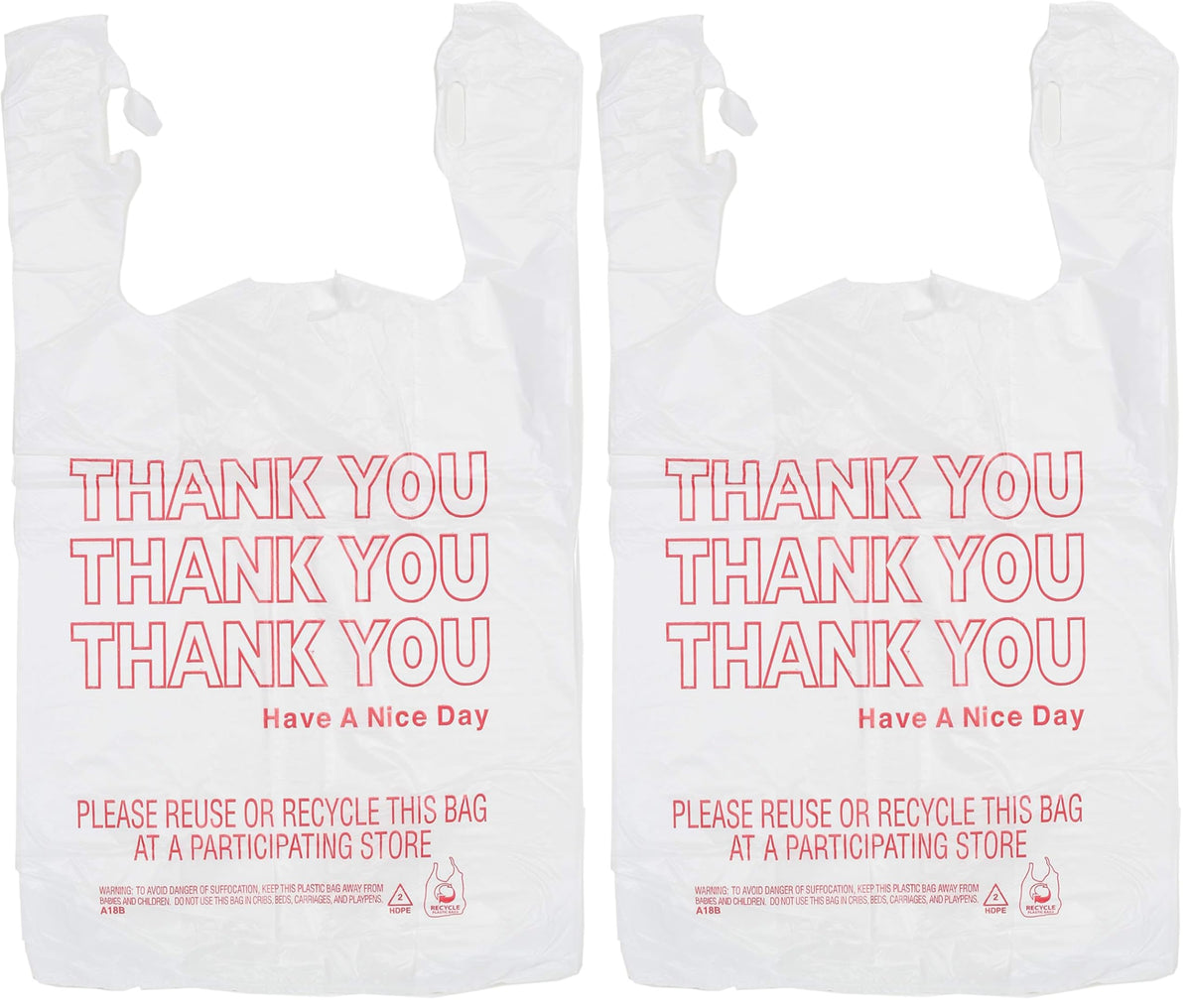 IPS Industries 1 Count (Pack of 2000) / White / 1 Shopping & Merchandise Bags
