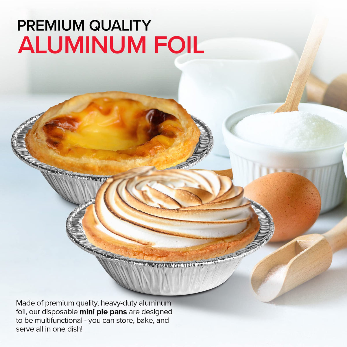 Stock Your Home 50 Pack (3 Inch) / Silver / 50 Pack Pie Pans
