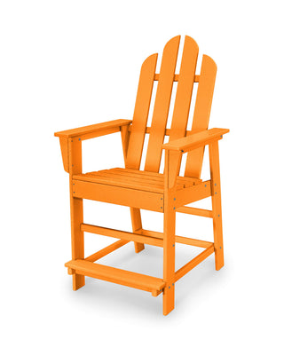 Long Island Counter Chair by Polywood – Plastic, Tangerine, Model ECD24TA