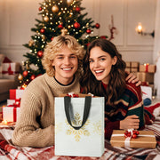 STYPOP Christmas Gift Bags, 16 Pack Medium with Tissue Paper, Christmas-16 Pack