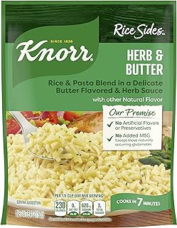 Knorr Herb & Butter Rice Sides 5.4 oz, Quick Side Dish, 1PK