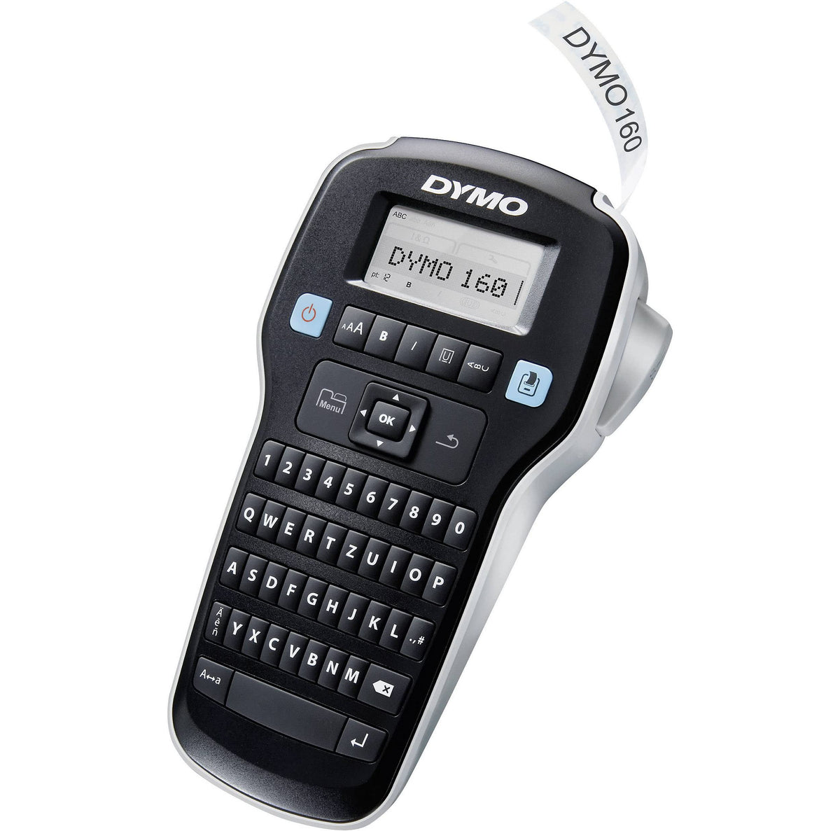 La 160 Portable Labelling Device | Labelling Device with QWERTZ Keyboard | Easy Text Editing by DYMO – ngsgerät, Black, Model S0946360