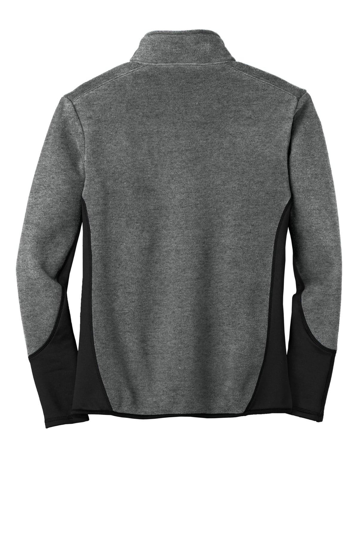 R-Tek Pro Fleece Full-Zip Jacket by Port Authority – Spandex, Charcoal Heather/ Black, Model SNM-755104
