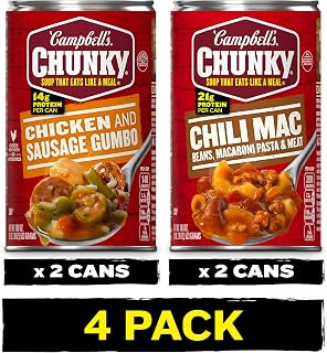 (Bundle of 4) Campbell's Chunky Soup, 18.8 oz Cans