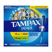 Pearl Tampons for Women Multipack by Tampax – Regular/Super, Cotton, Model 4332405235