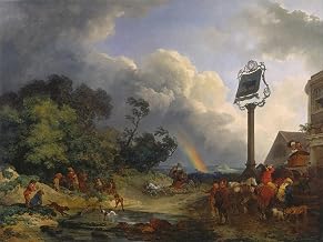 XcBAIHOUD Famous Paintings Canvas Picture Canvas Murals l'arcobaleno di Philippe Jacques De Loutherbourg for Gift 60x90cm