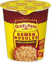 Old El Paso Ramen Noodles, Beef Flavored Birria, Microwave Soup Cup, 2.5 oz