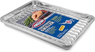 Grilling Fish and Veggie Aluminum Grill Liners | Premium BBQ Liners, Grill Disposable Aluminum, BBQ Accessories, Barbecue Accessories, Kingsford Grill Liners |16" x 11.75" x 0.88", 24 Ct