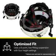 DBI-SALA Safety Helmet by 3M – Standard, Acrylonitrile Butadiene Styrene (ABS), Black, Model X6012X-UV-A