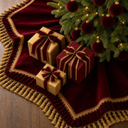 Roowest Velvet Christmas Tree Skirt, 48 Inch Octagon, Classic