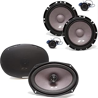 Alpine SXE-1751S SXE-6926S Component & 6x9 Coax Speaker Bundle | Bundle includes SXE-1751S 6.5 in component speakers and SXE-6926S 6x9 in coaxial speakers.