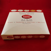 Multi-Purpose-Burger-Sandwiches-Fried Foods-BBQ Foods -12x12 inch (100) by Handy Wacks – Wax Paper, Pack of 100