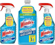 Windex Original Glass Cleaner, 2 spray bottles + 67 fl. oz. Refill