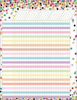 Teacher Created Resources Confetti Incentive Chart (TCR7595)