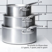 Thomas Keller Insignia by - Stainless Steel 4 Quart Sauce Pot by Hestan – 4 Quarts, Stainless Steel, Model 31019