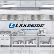 Manufacturing K.D. Utility Cart by Lakeside – Stainless Steel, Chrome