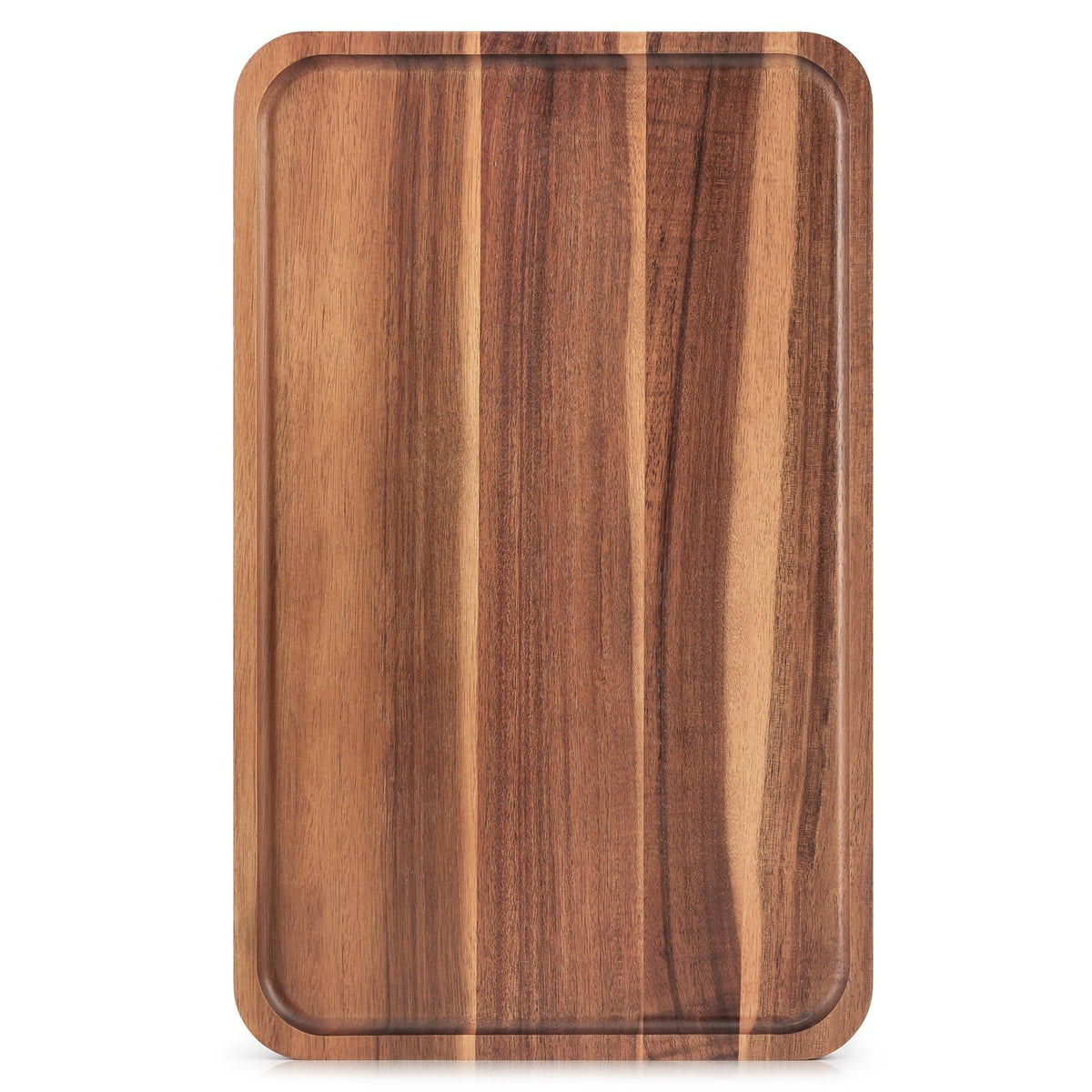 Homkula Wooden Serving Tray, Acacia Platter, 16 x 10 Inch