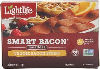 Lightlife Smart Bacon Meatless Veggie Strips, 5 oz (1 Pack)