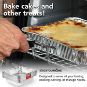 Stock Your Home 25 Pack / Silver / 96.0 ounces Disposable Cookware