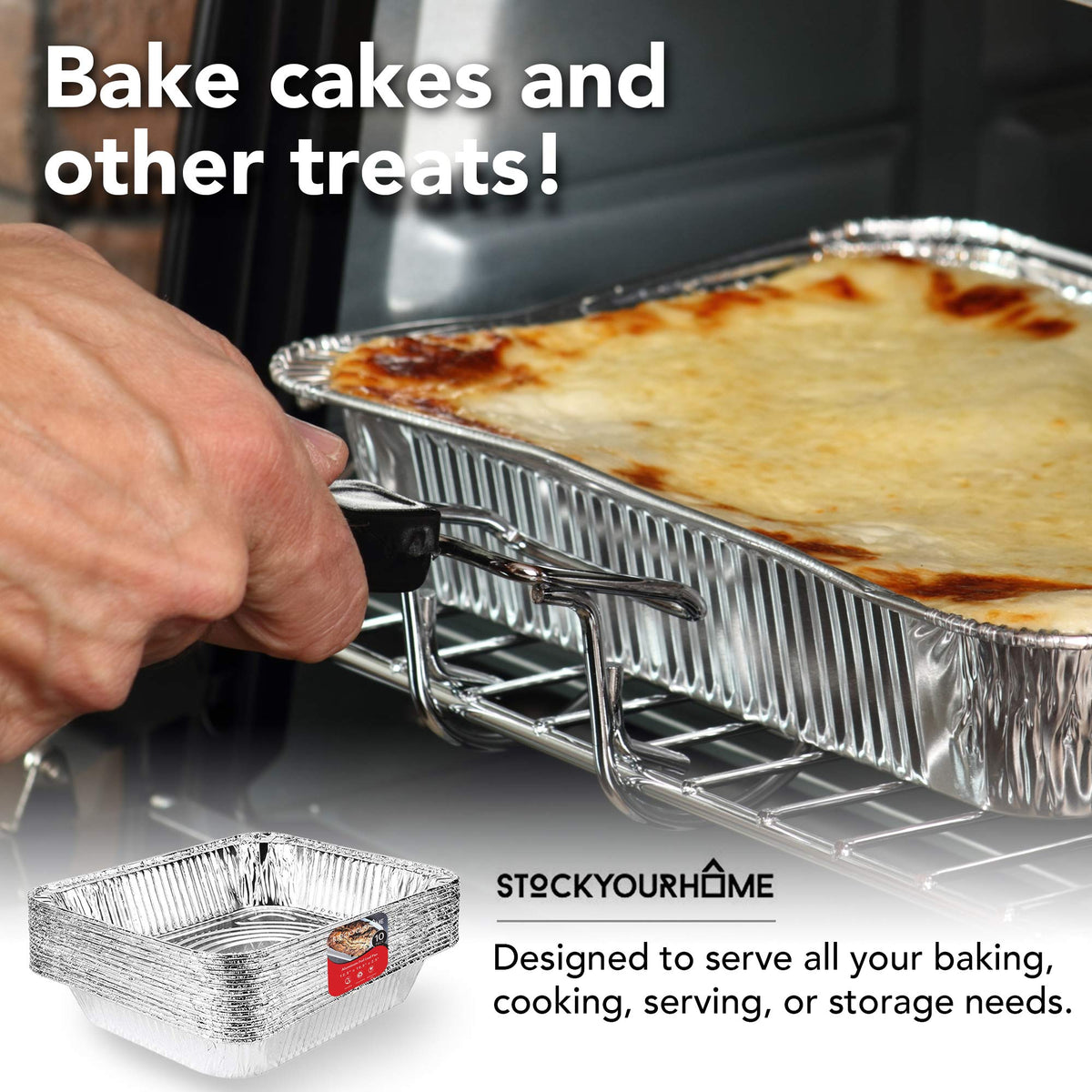 Stock Your Home 25 Pack / Silver / 96.0 ounces Disposable Cookware
