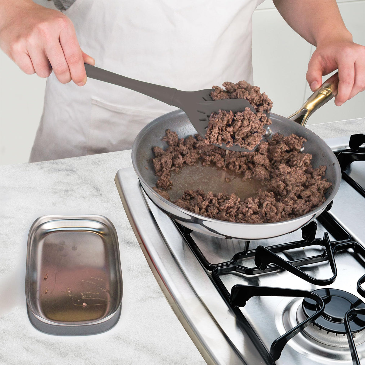 Tool Ground Meat Flexcore All Silicone Charcoal by Tovolo – 1 Count, Silicone, Charcoal, Model 81-23109