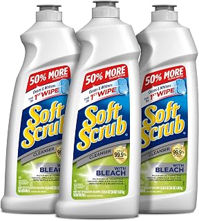 Soft Scrub Antibacterial Cleaner with Bleach Surface Cleanser, 36 Fl Oz, Pack of 3 | Surface Cleanser